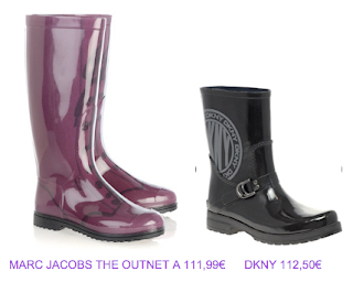 Botas de agua Marc Jacobs y DKNY